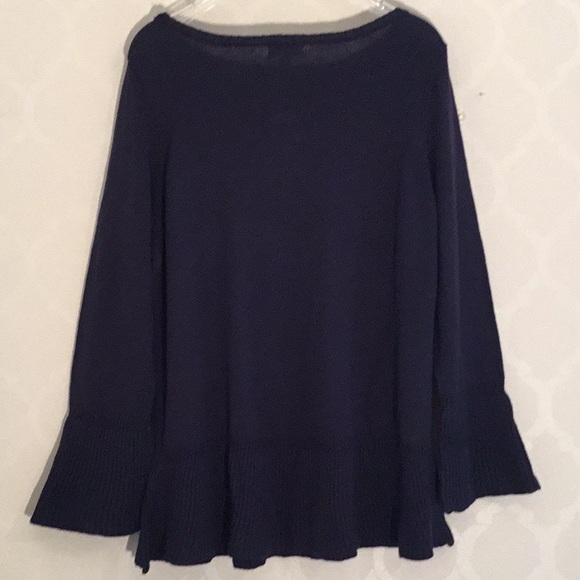 STYLE & CO PLUS SIZE NAVY RUFFLE SWEATER - Picture 6 of 9